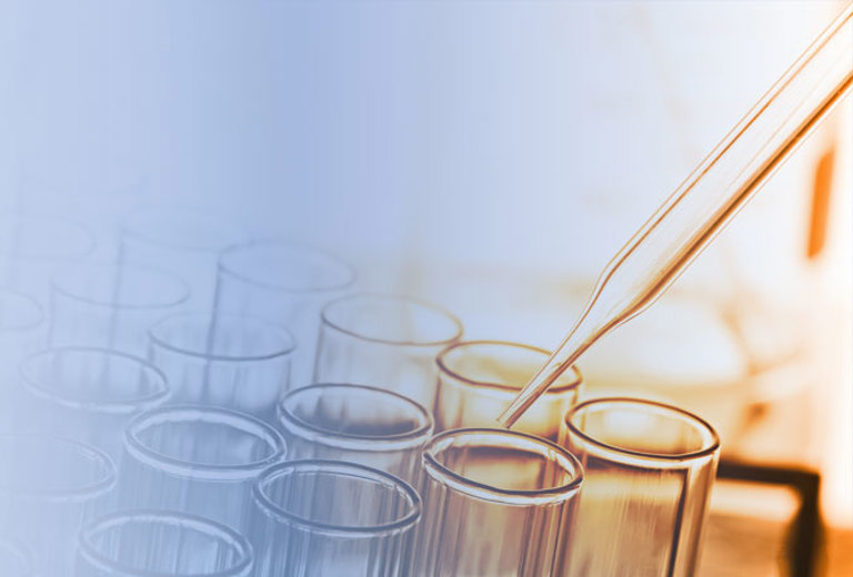 Hintergrundbild Reagenzgläser