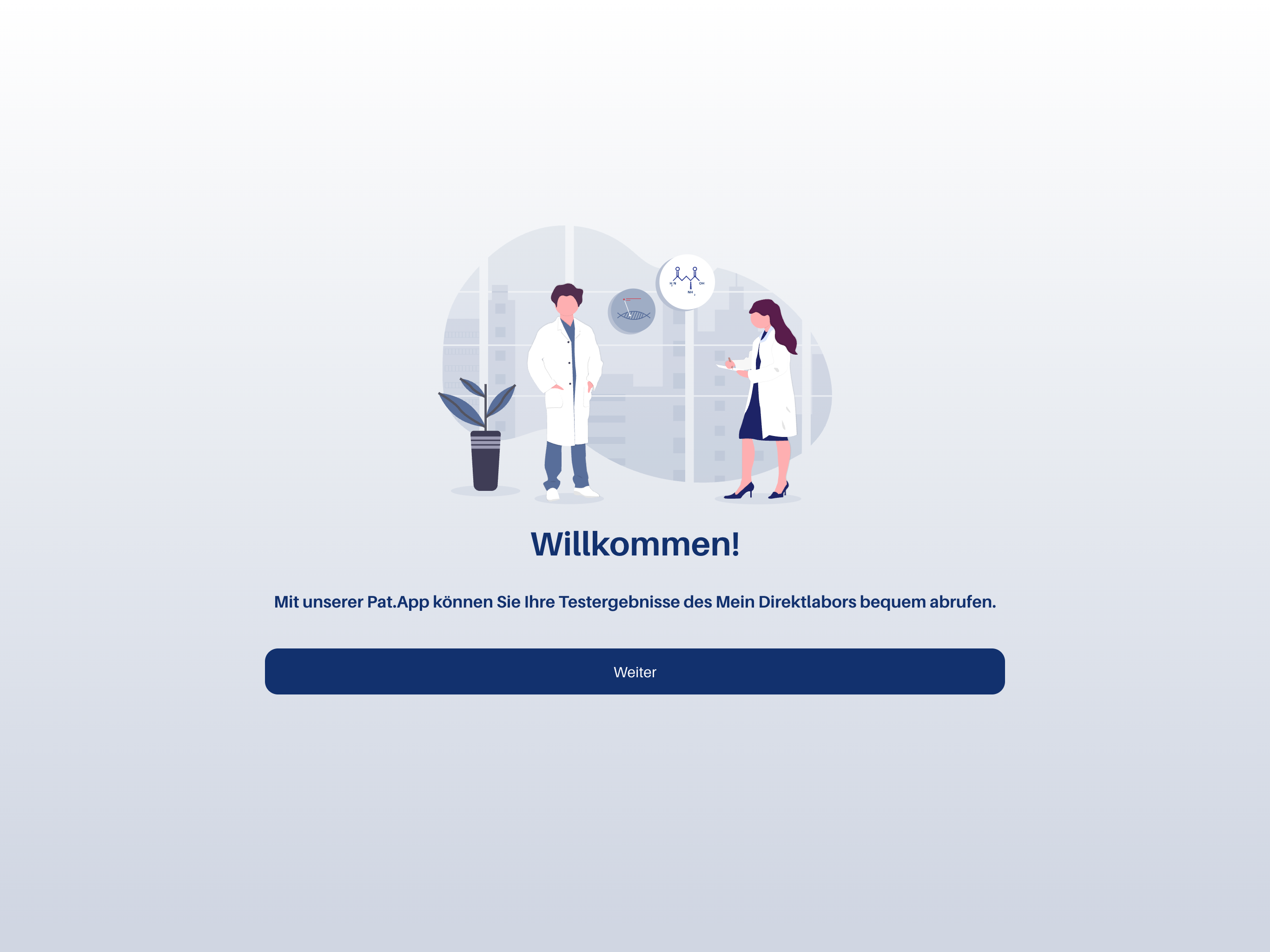 Beispiel Patienten App Startseite